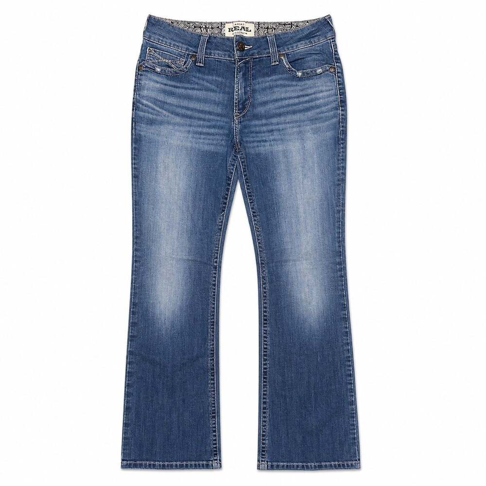 ARIAT R.E.A.L. Womens' Mid Rise Raquel Boot Cut Jean Sz 31S Western Rodeo